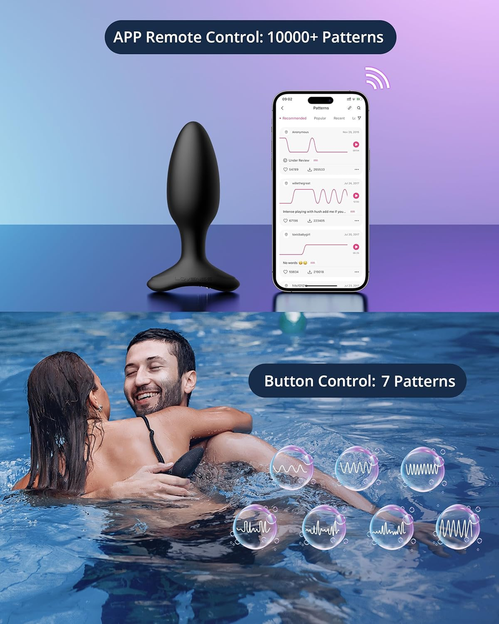 Hush 2 - App Remote Control Vibrating Butt Plug