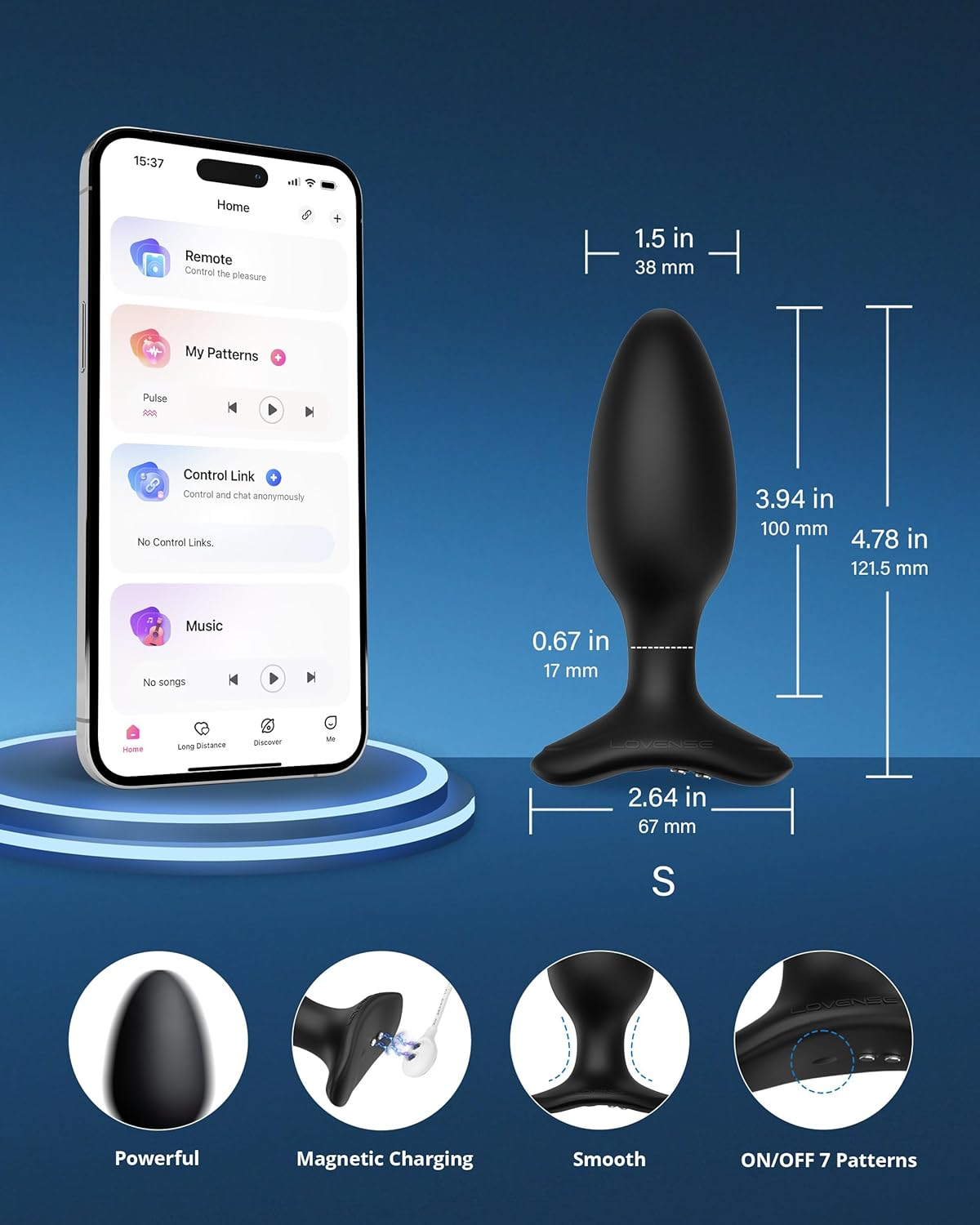 Hush 2 - App Remote Control Vibrating Butt Plug