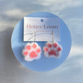 Cat Paw Felt Earrings