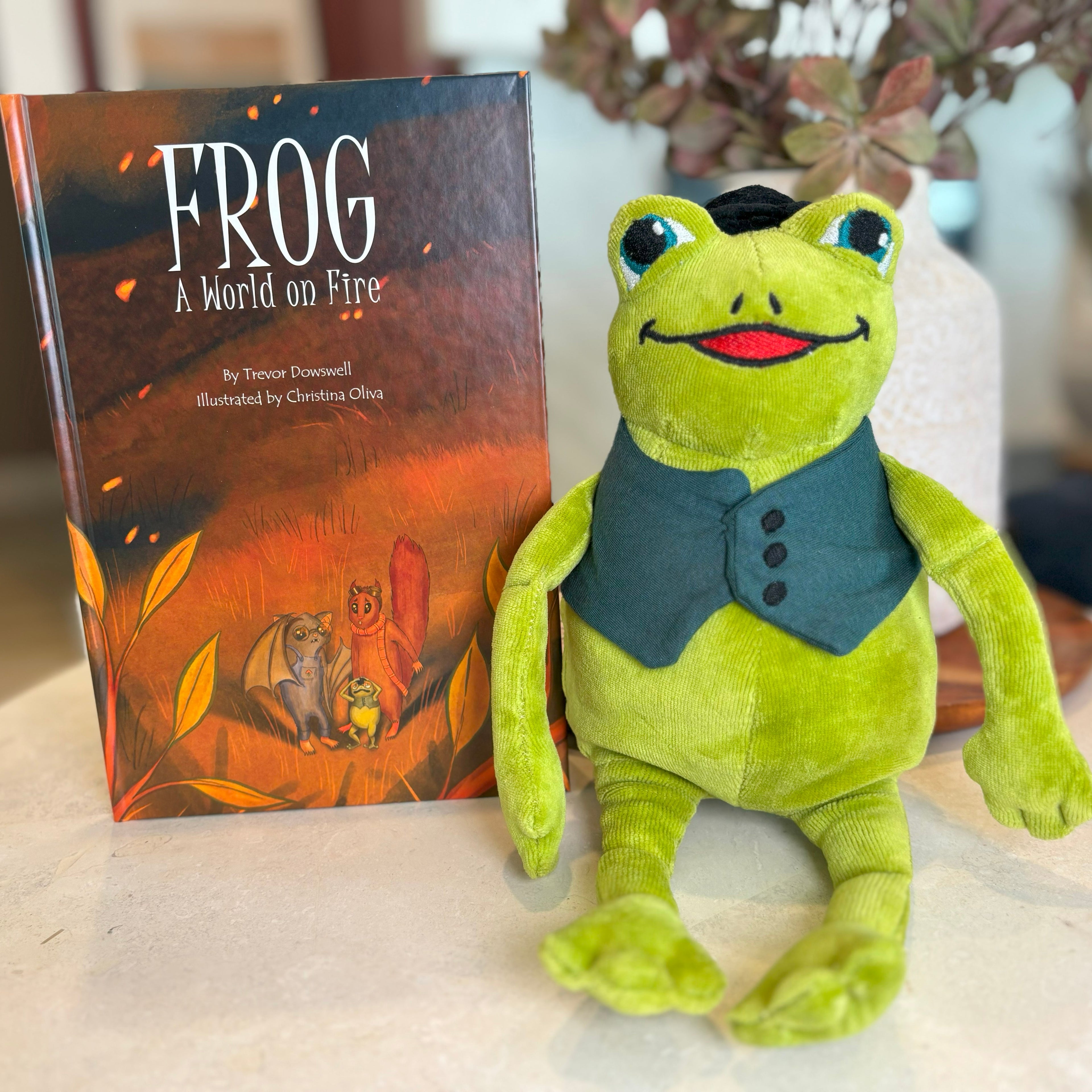 Frog: A World on Fire, Book Five & Organic Cotton Frog Plushie