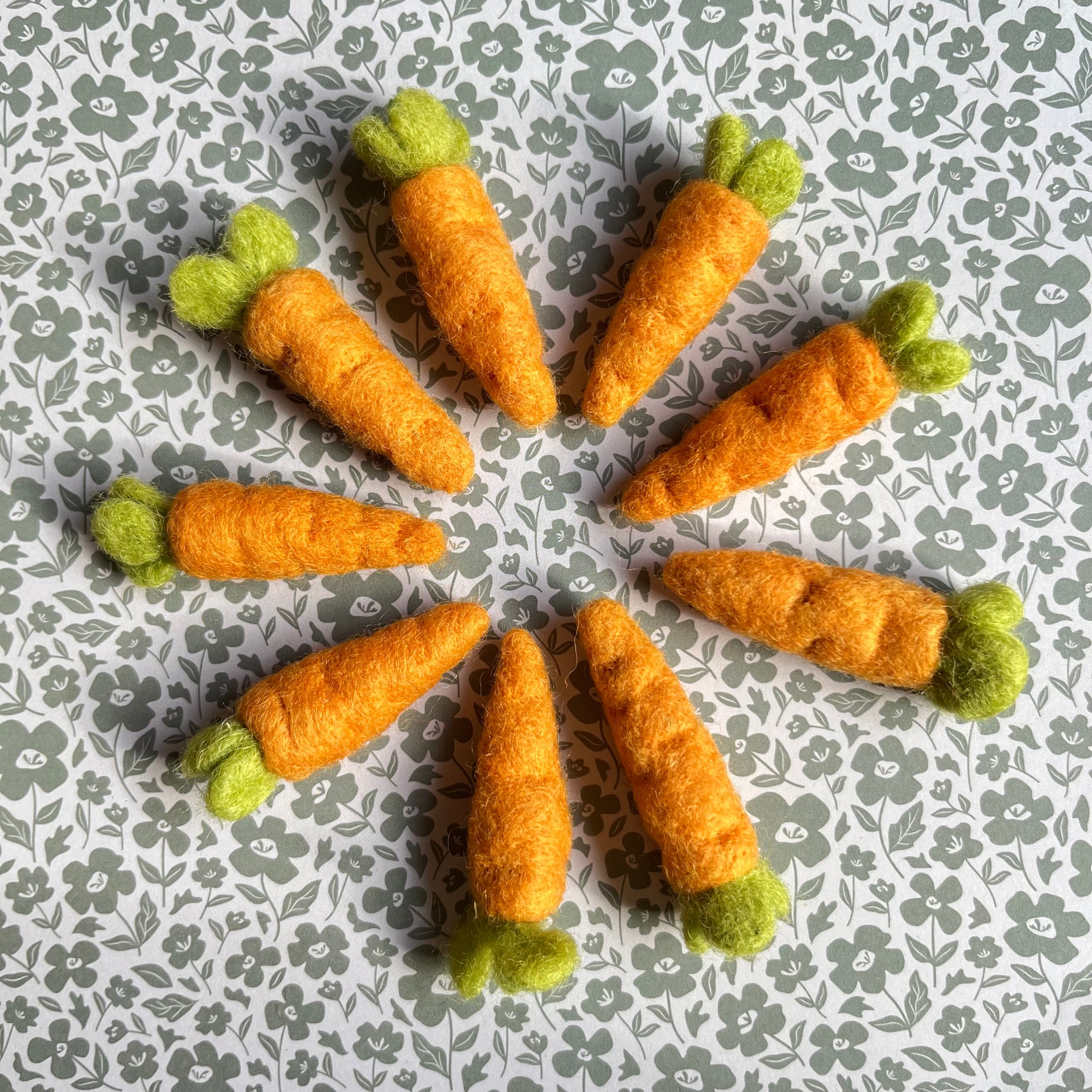 Organic Carrot Earring