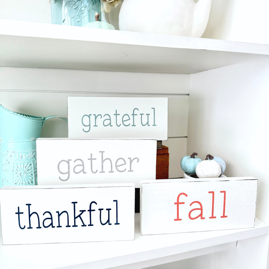 Custom Fall Word Sign