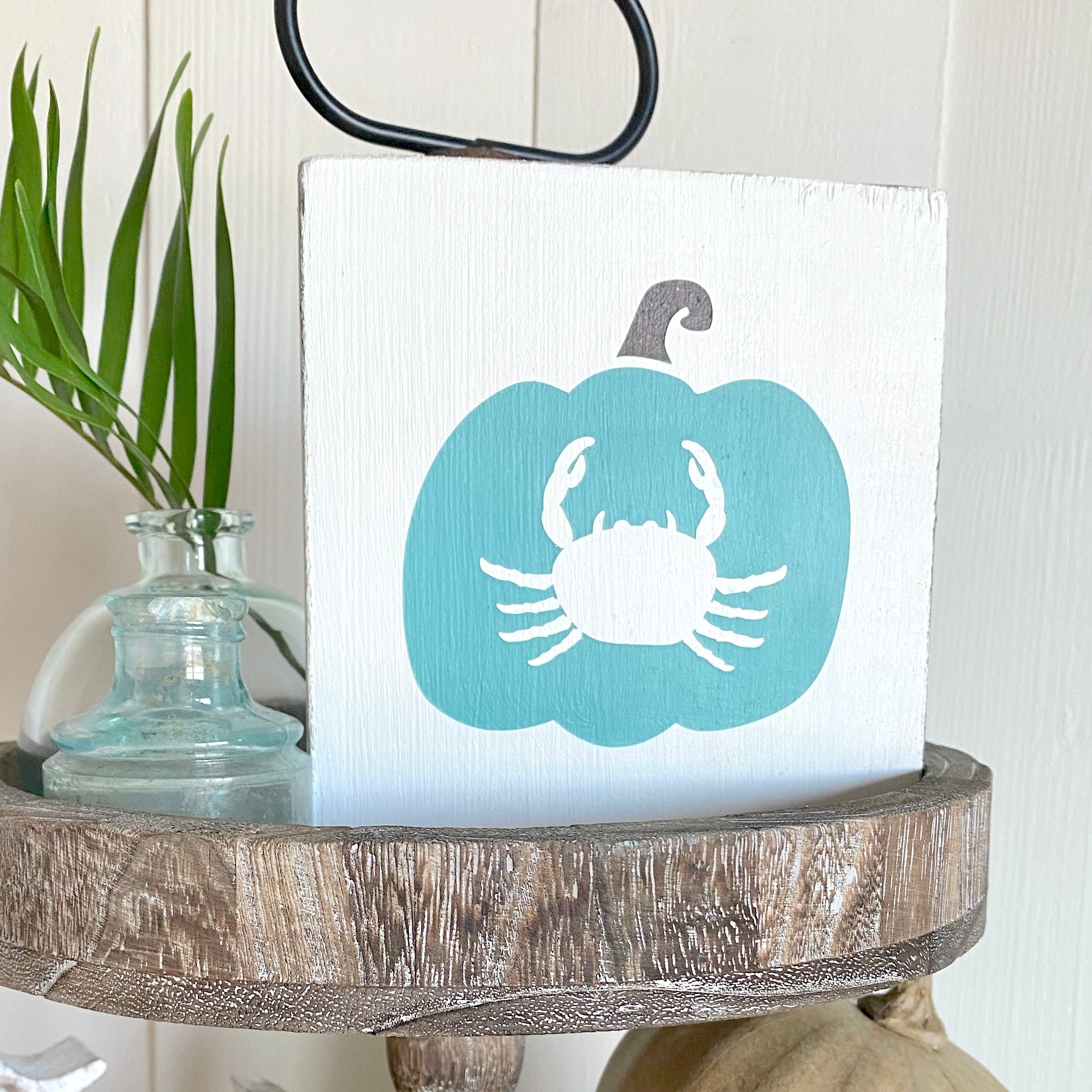 Crab Pumpkin Sign
