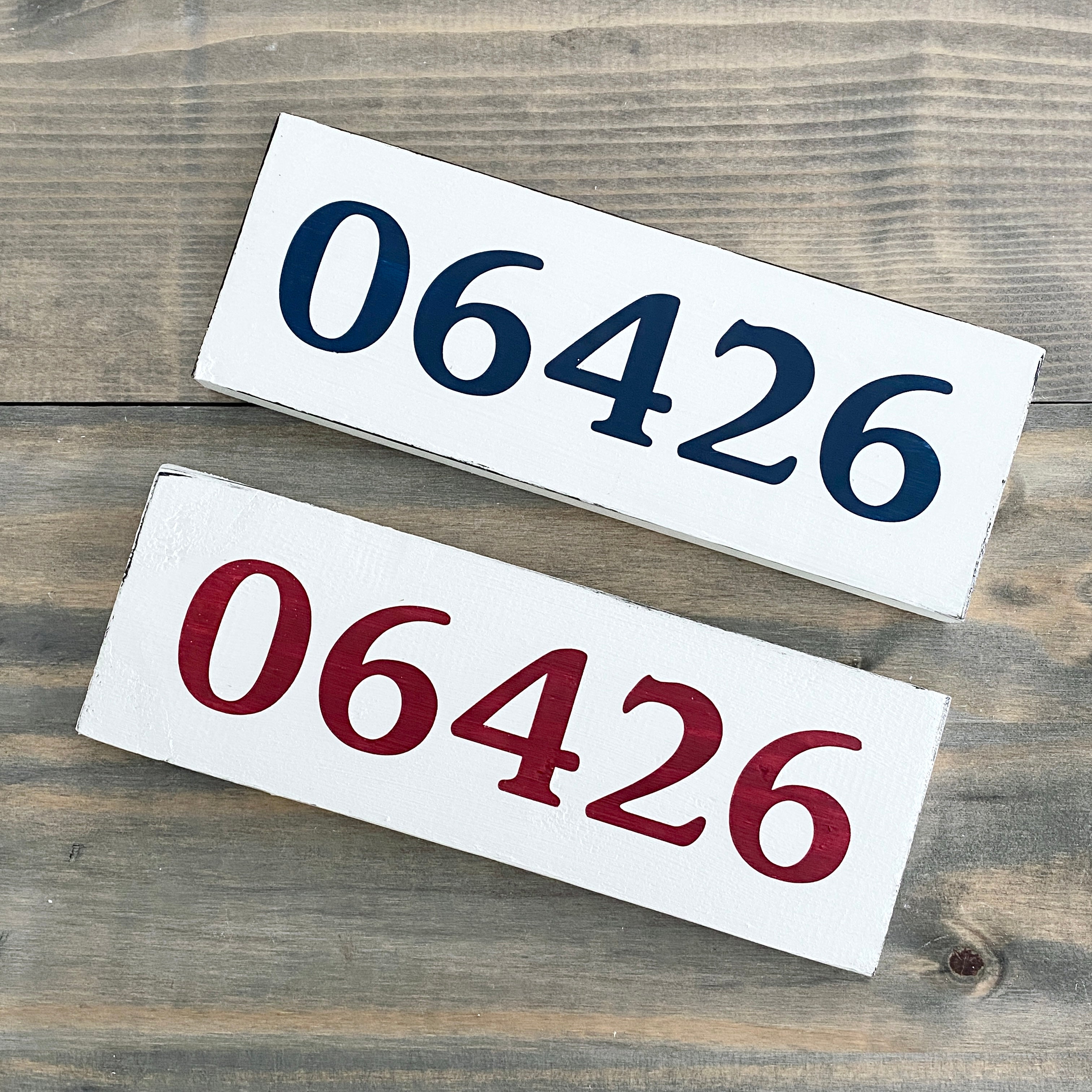 Custom Zip Code Sign Small