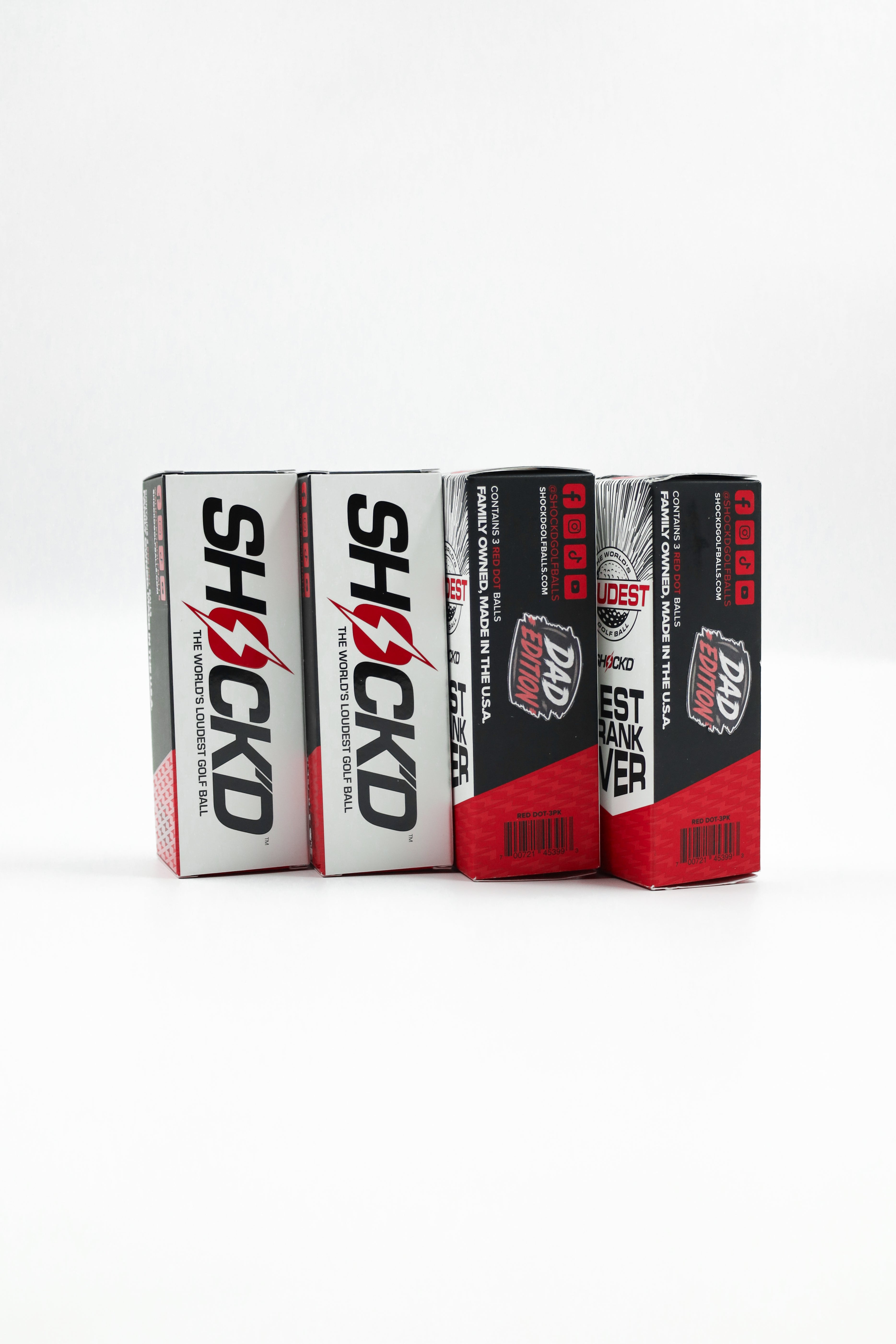 BUY 3 GET 1 FREE BUNDLE - SHOCK'D Golf Balls