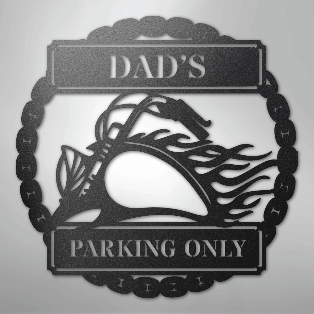 Hog Parking Plaque - Steel Sign