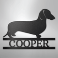 Dachshund Monogram - Steel Sign