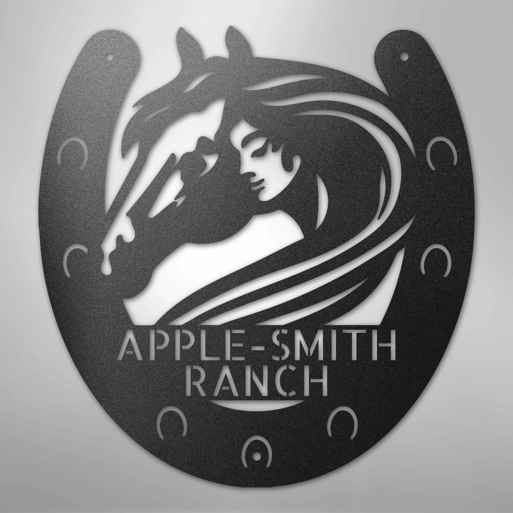 Horse Owner Monogram - Steel Sign