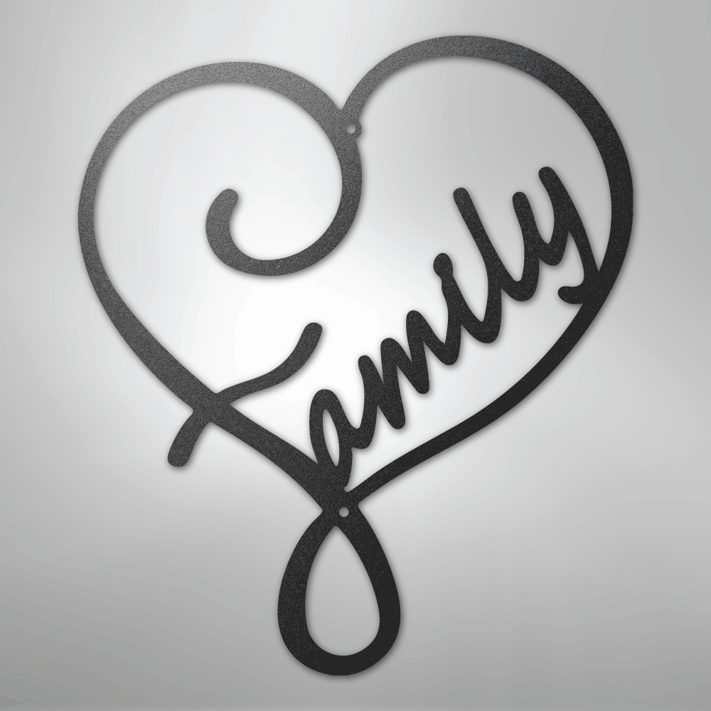 Family Love - Steel Sign
