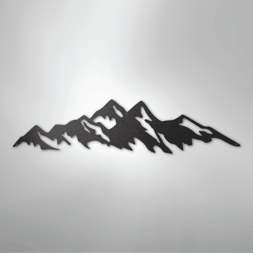 Mountain Ridge - Steel Sign