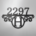 Initial Address Monogram - Steel Sign