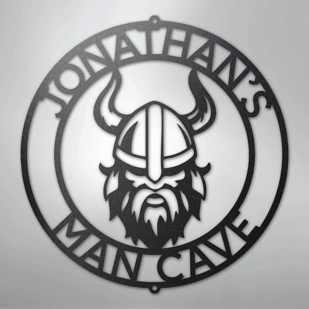 Viking Ring Monogram - Steel Sign