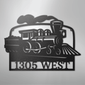 Coal Train Monogram - Steel Sign