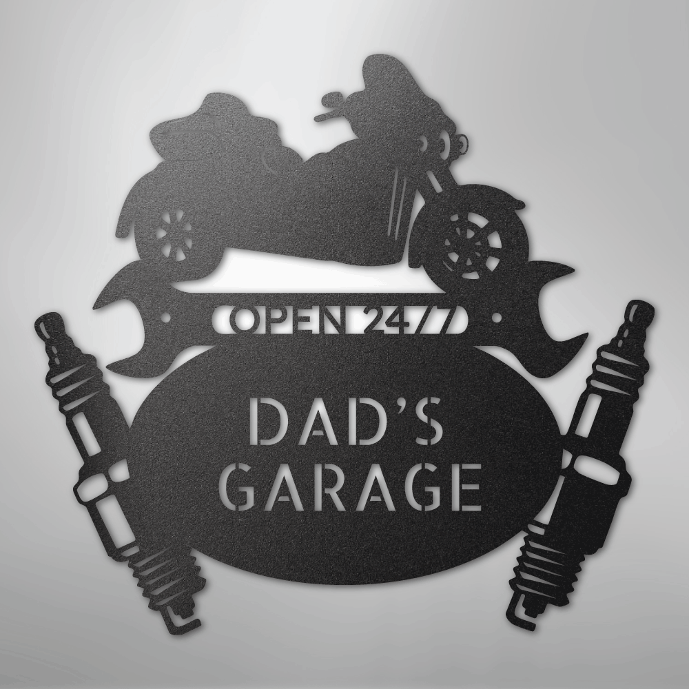 Trike Mechanic Monogram - Steel Sign