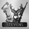 Deer Hunter Monogram - Steel Sign