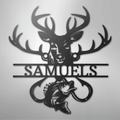 Outdoorsman Monogram - Steel Sign