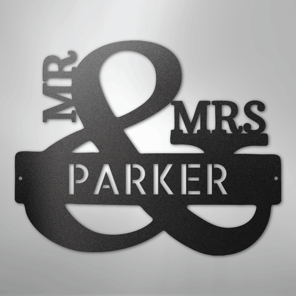Couples Monogram - Steel Sign