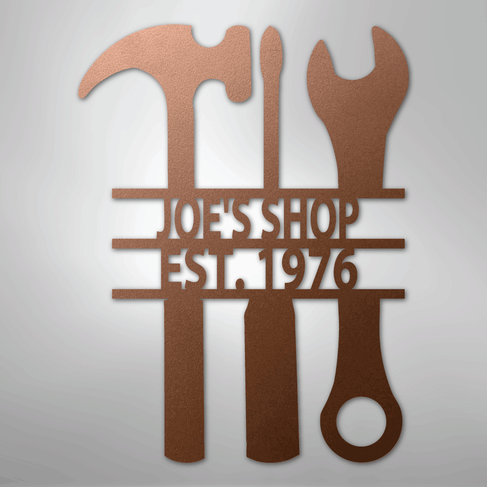 The Garage - Steel Sign