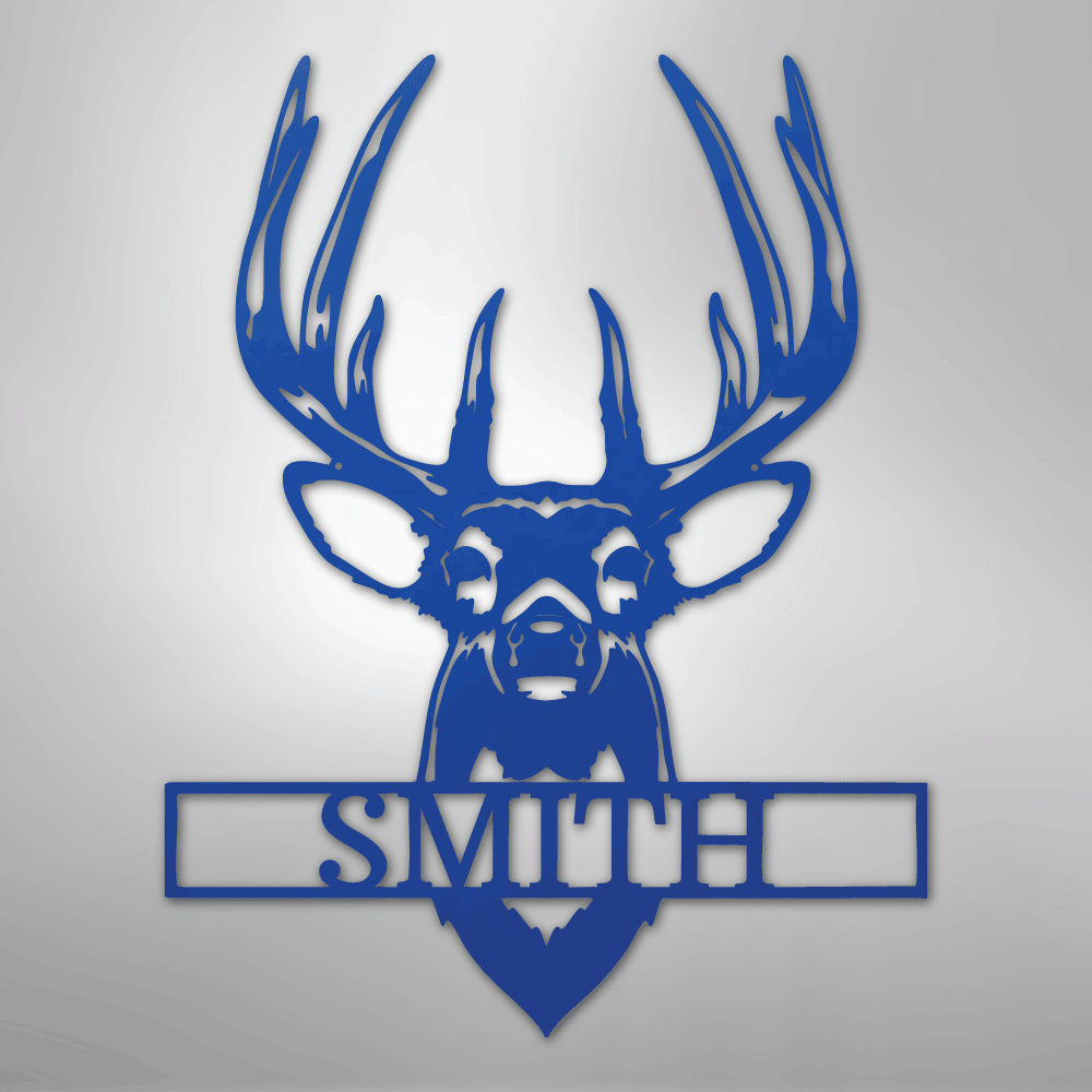 Buck Mount Monogram - Steel Sign