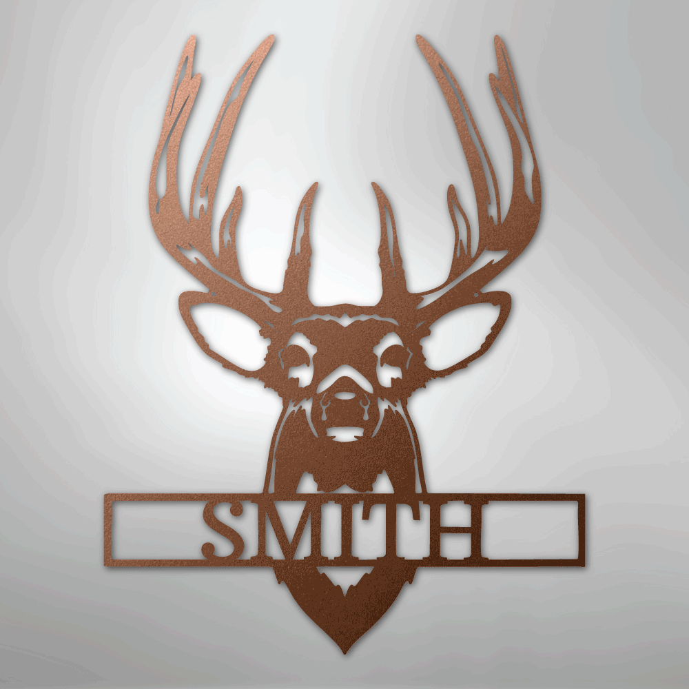 Buck Mount Monogram - Steel Sign