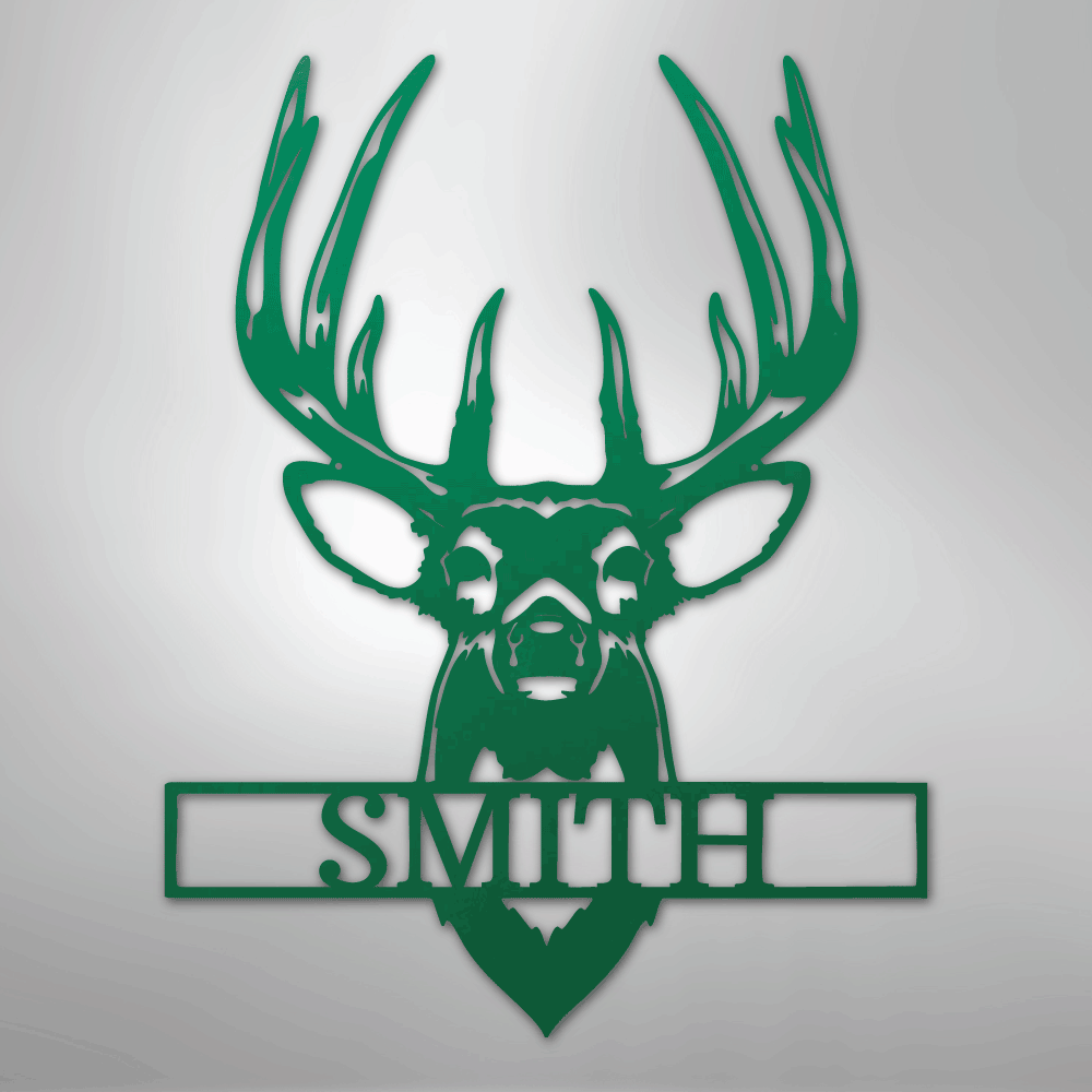 Buck Mount Monogram - Steel Sign