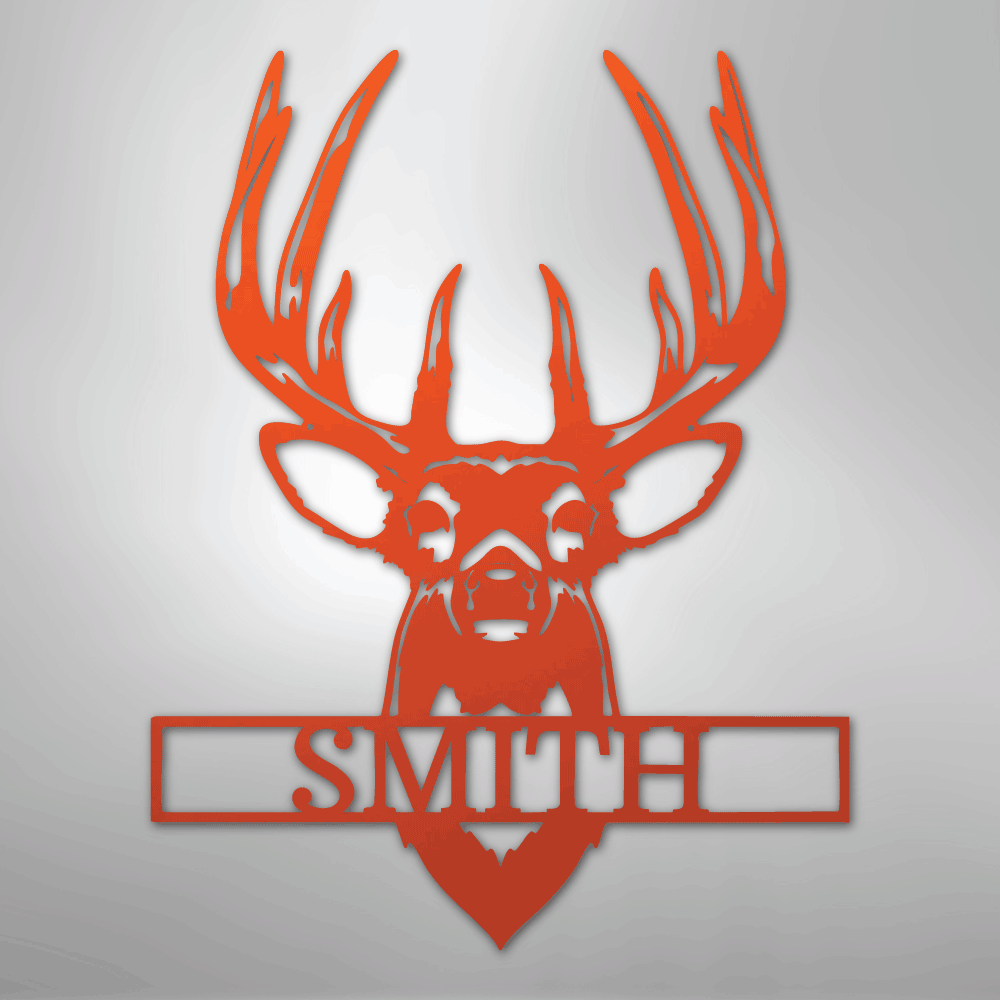 Buck Mount Monogram - Steel Sign