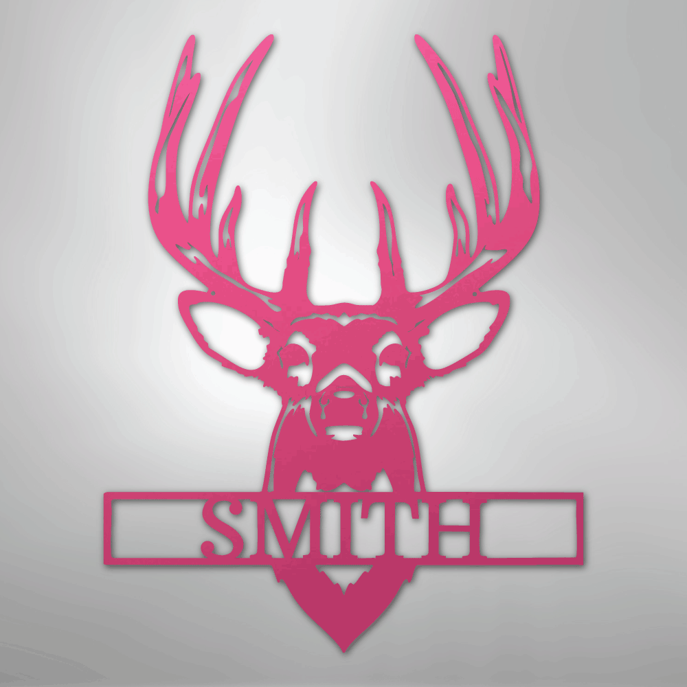 Buck Mount Monogram - Steel Sign