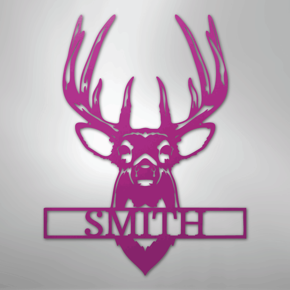 Buck Mount Monogram - Steel Sign