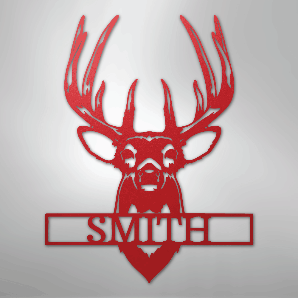 Buck Mount Monogram - Steel Sign