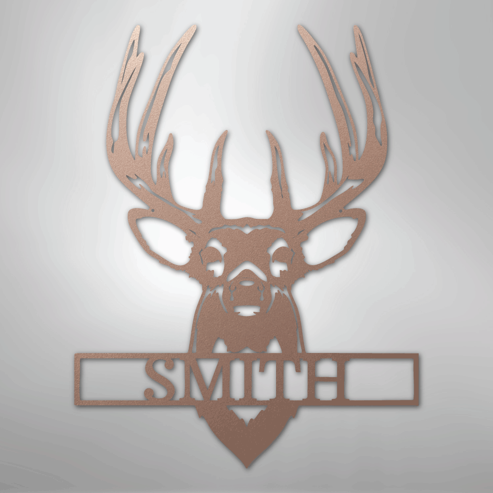 Buck Mount Monogram - Steel Sign
