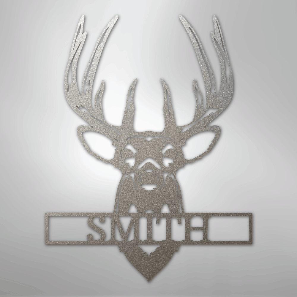 Buck Mount Monogram - Steel Sign
