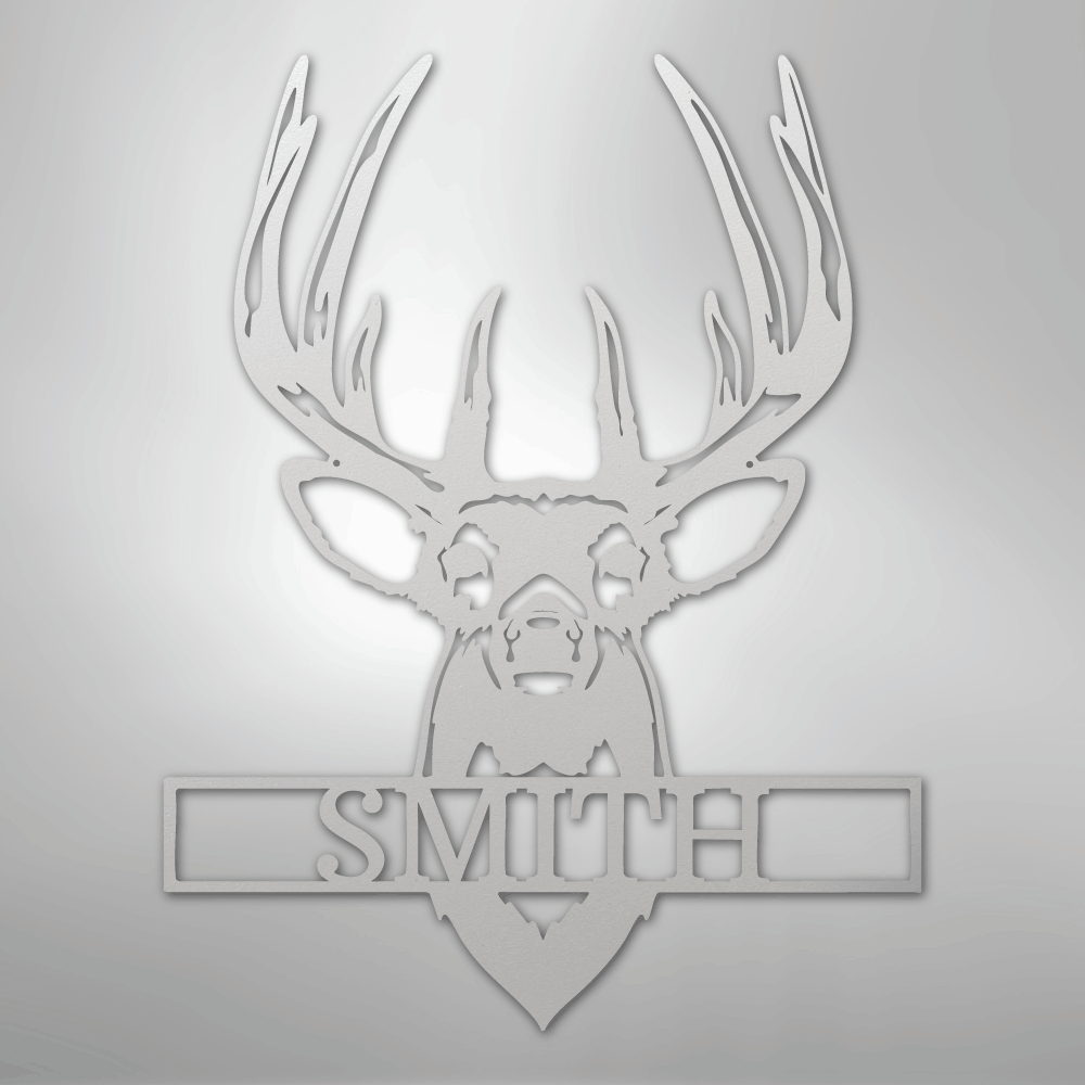 Buck Mount Monogram - Steel Sign