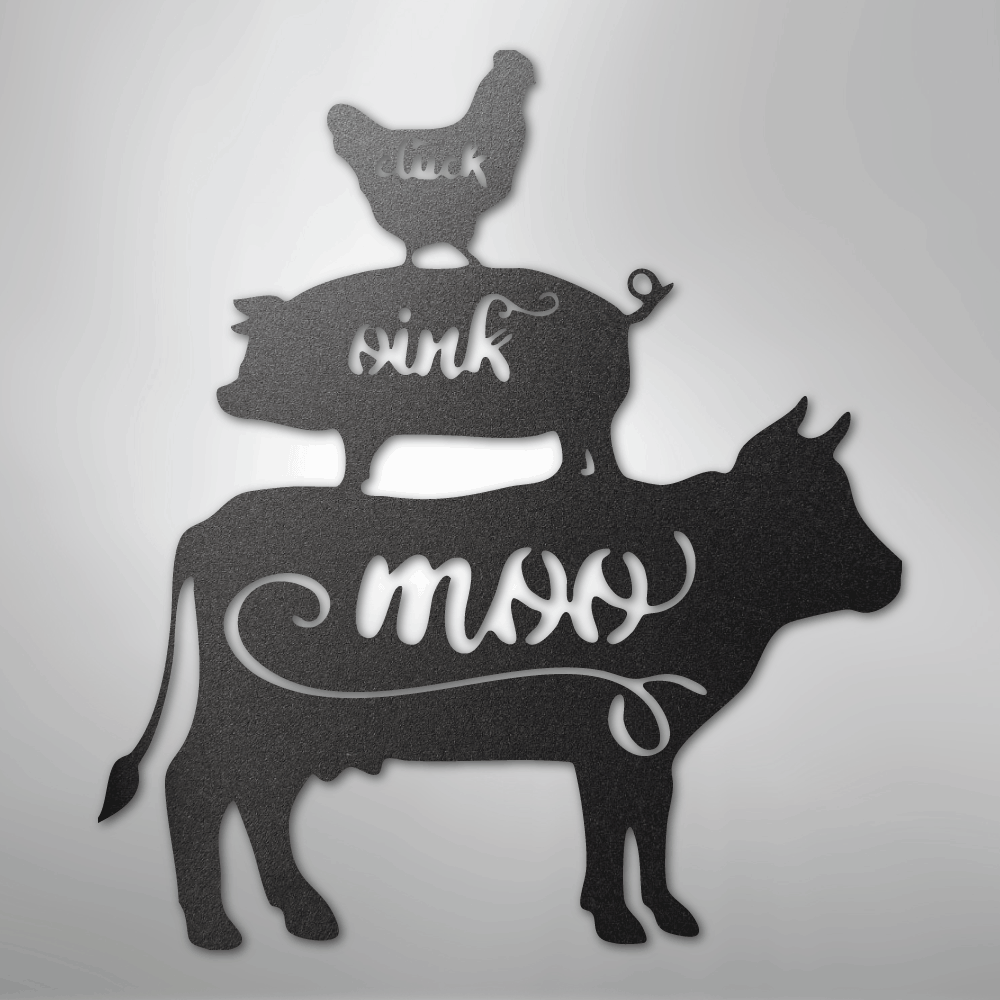 Farm Animals - Steel Sign