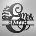 New Couples Monogram - Steel Sign