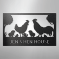 Hen House Monogram - Steel Sign