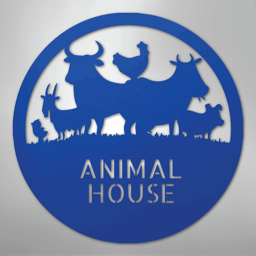 Animal House Monogram - Steel Sign