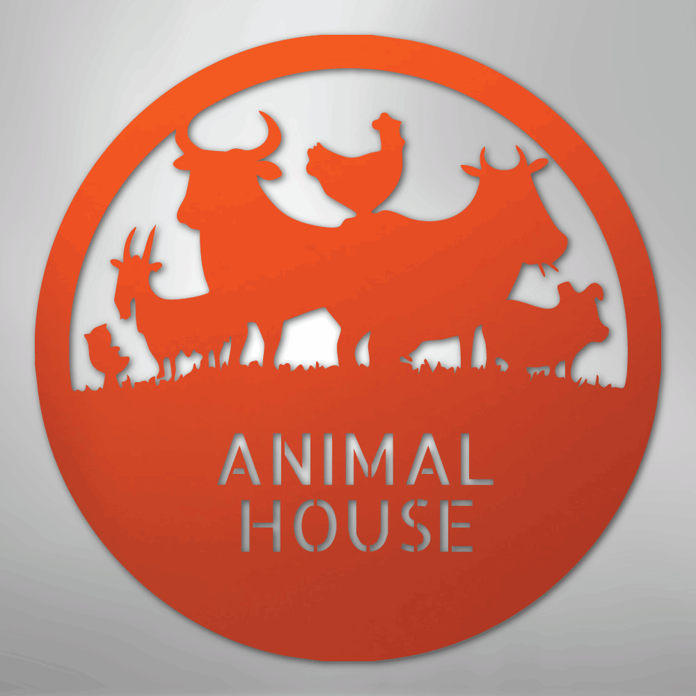 Animal House Monogram - Steel Sign