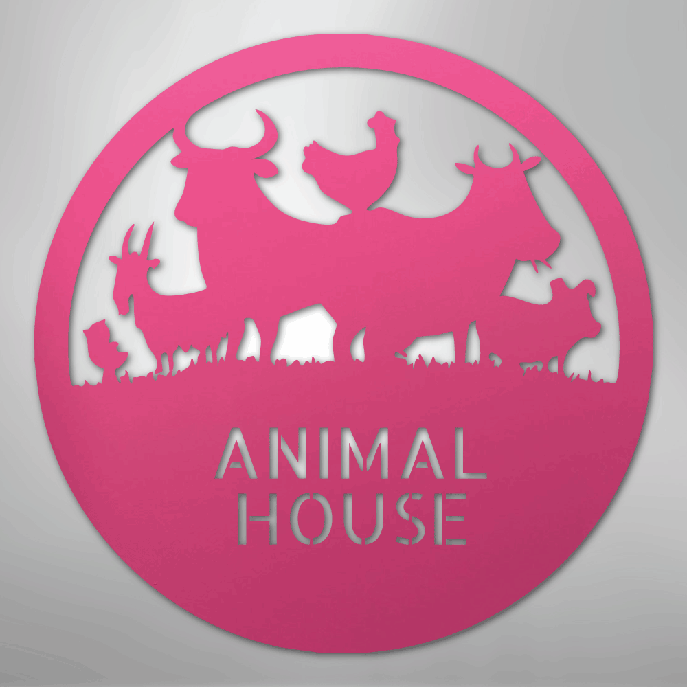 Animal House Monogram - Steel Sign