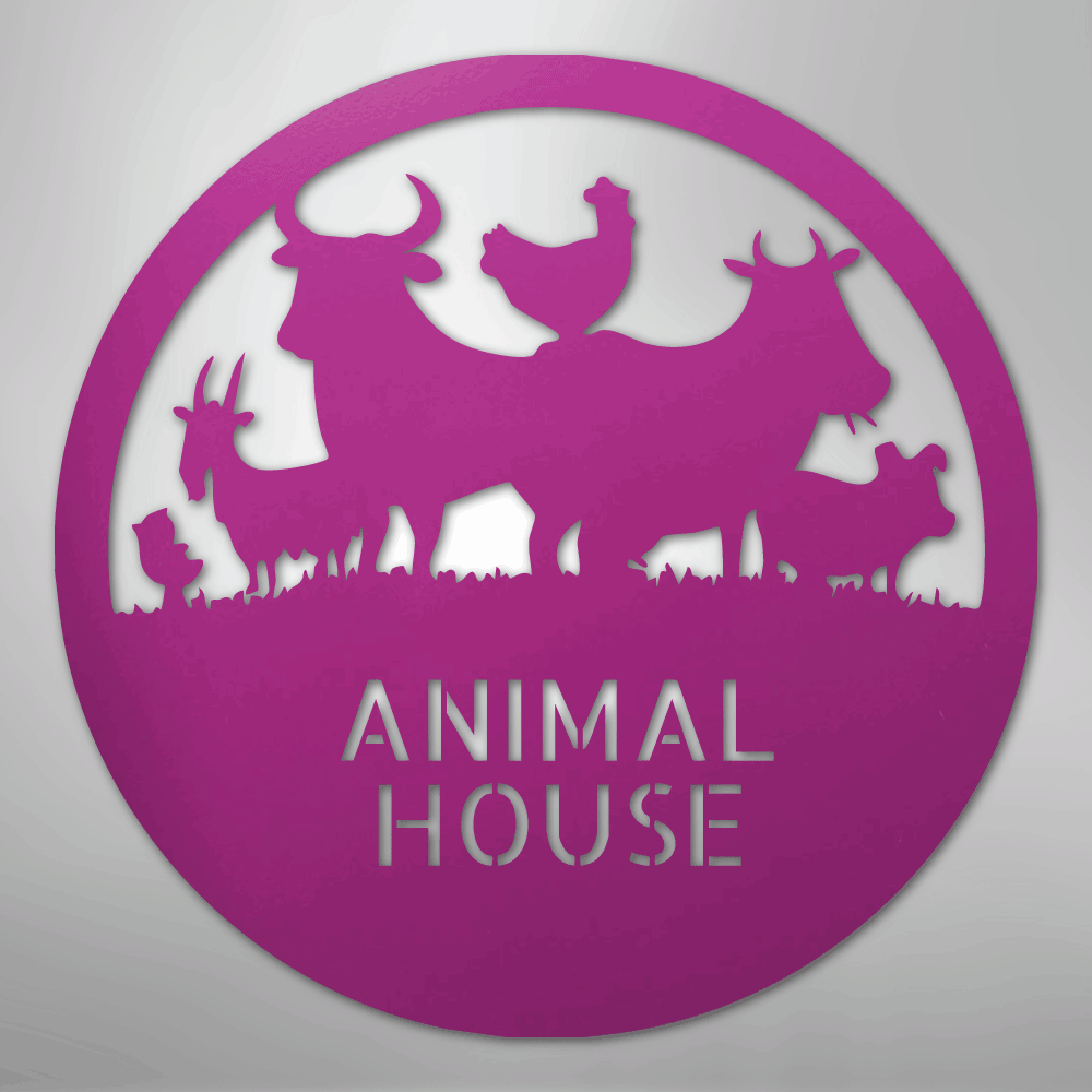 Animal House Monogram - Steel Sign