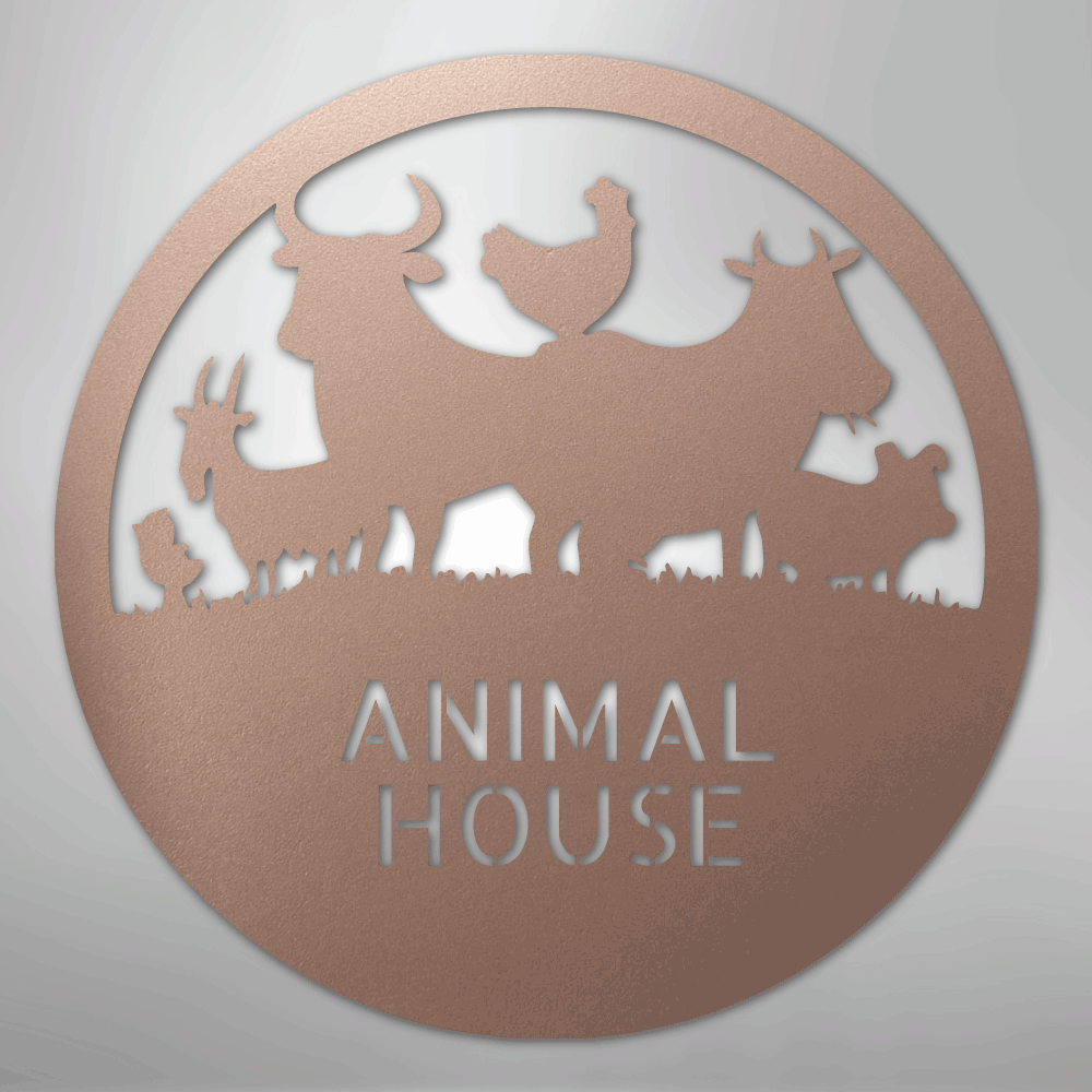 Animal House Monogram - Steel Sign