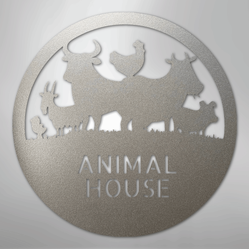 Animal House Monogram - Steel Sign