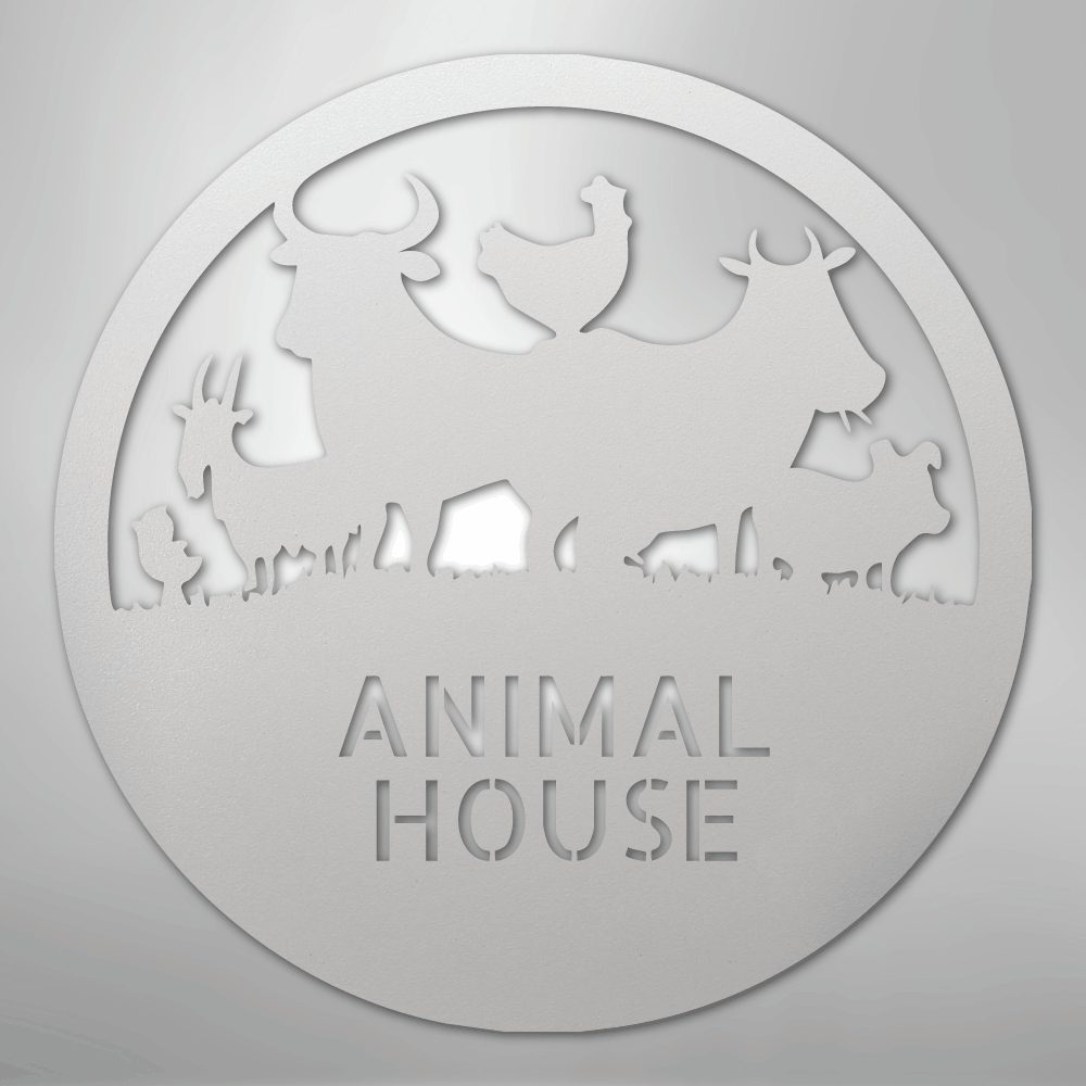Animal House Monogram - Steel Sign
