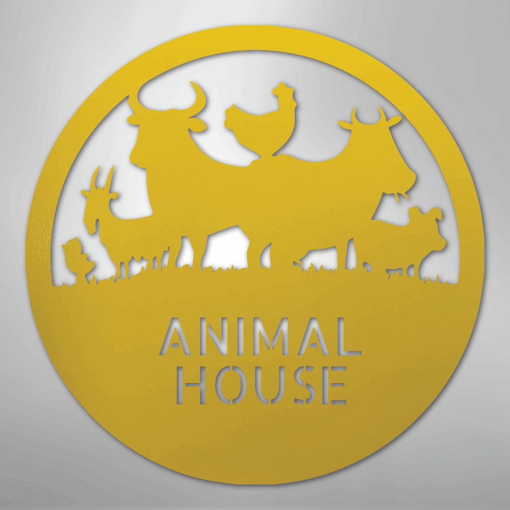 Animal House Monogram - Steel Sign