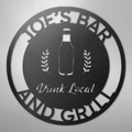 Drink Local Monogram - Steel Sign