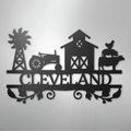 Farm Life Monogram - Steel Sign