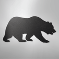 Grizzly Bear - Steel Sign