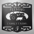 Classic Tractor Monogram - Steel Sign