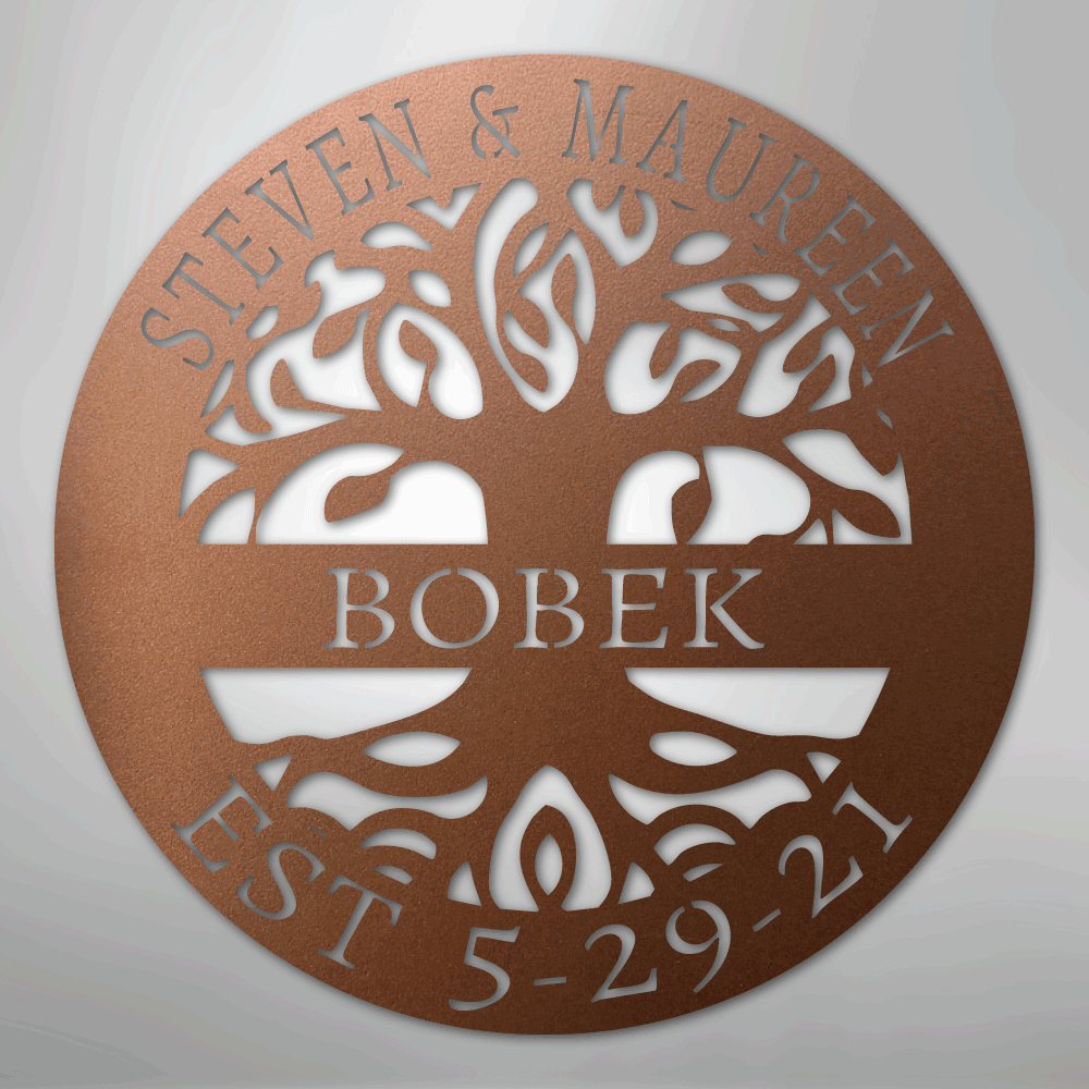 Elaborate Tree Of Life - Steel Sign