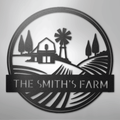 Rolling Fields Monogram - Steel Sign