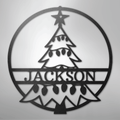 Christmas Tree Monogram - Steel Sign